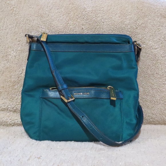 Michael Kors Bags Michael Kors Messenger Crossbody Teal 8k